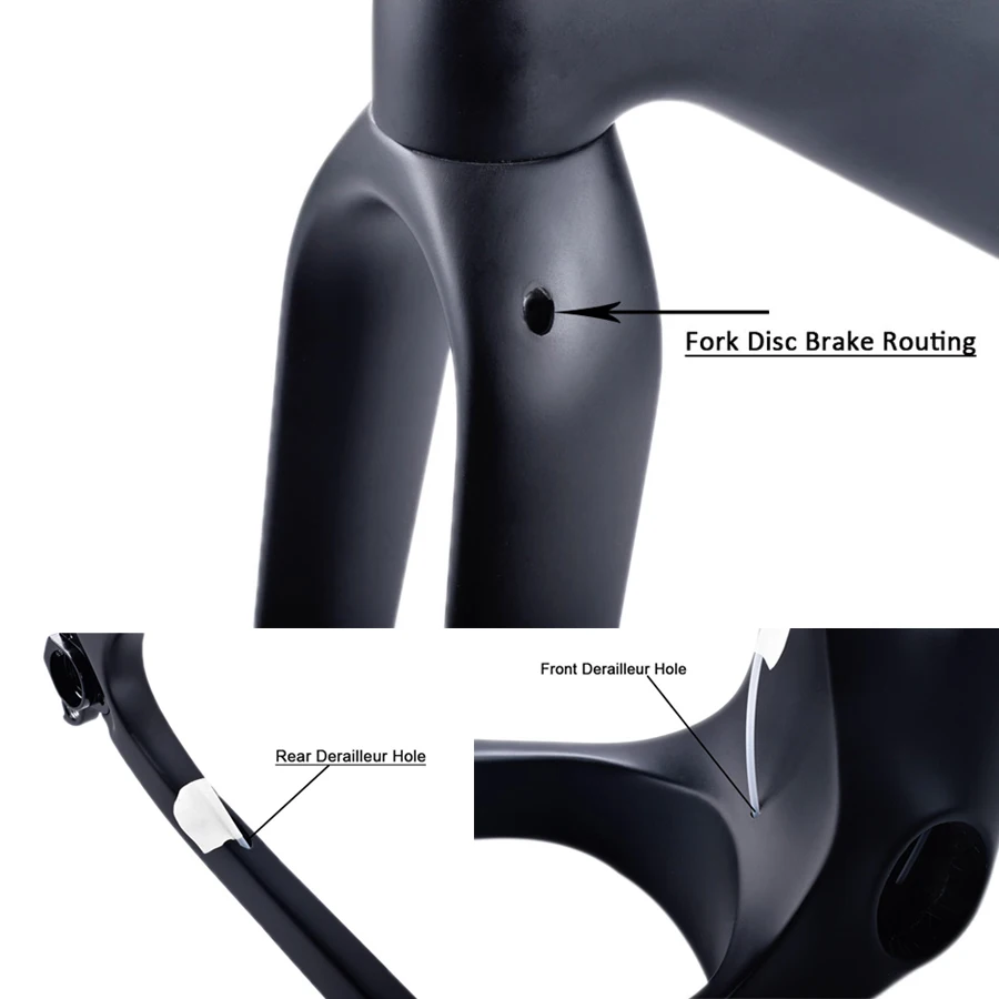 Clearance THRUST Gravel Bike Carbon Frame Cyclocross Disc Brake Full Carbon Road Bicycle Gravel Frame Mechanical Di2 System 2