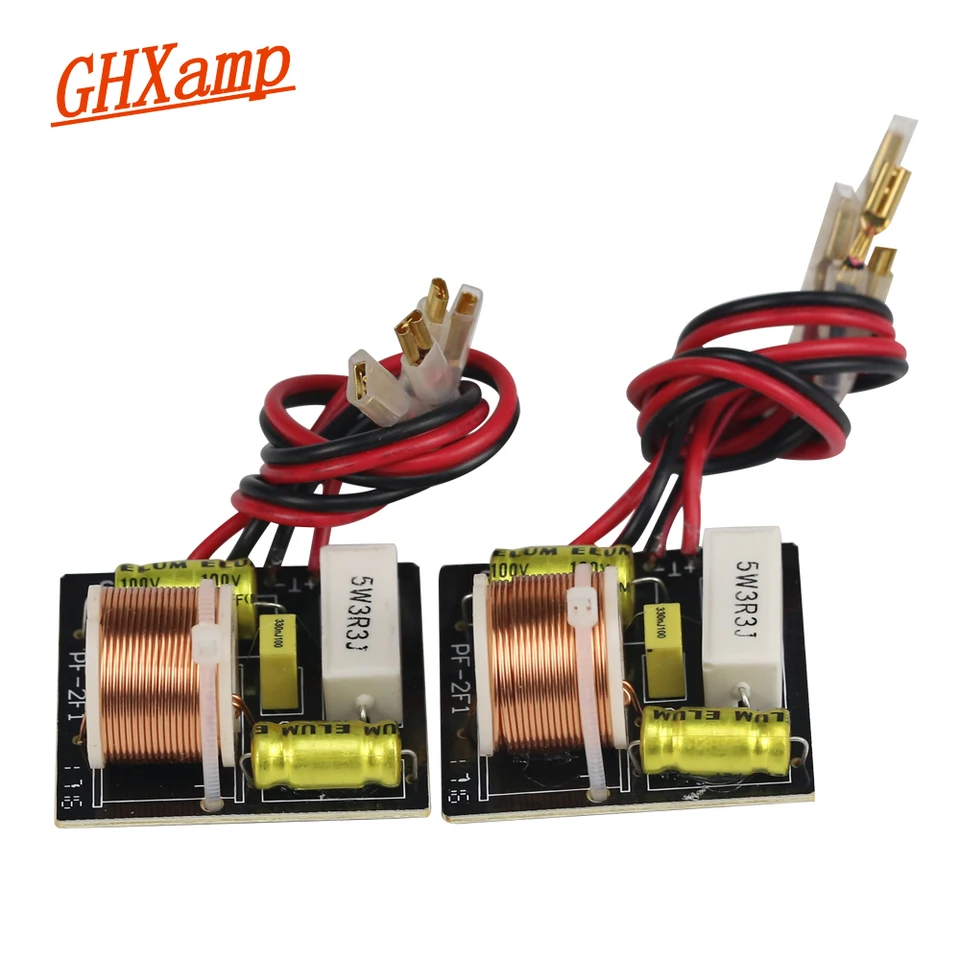 GHXAMP 50W Altoparlanti Da Tavolo Audio Crossover A 2 Vie Divisore Di Frequenza Per Bassi Alti Per Altoparlante Da 3 "pollici 4-8OHM 3.3KHzZ 2 Pezzi - Foto 7