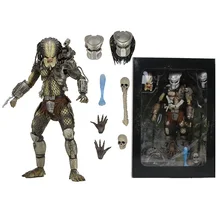 Neca predador escala final p1 selva, caçador, demônio, selva líder de clã, concreto pvc figura, ação, colecionável, modelo, brinquedo, 20cm