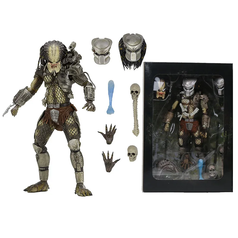 Фигурка хищника NECA Ultimate P1 из каменных джунглей Охотник демон лидер клана ПВХ экшн