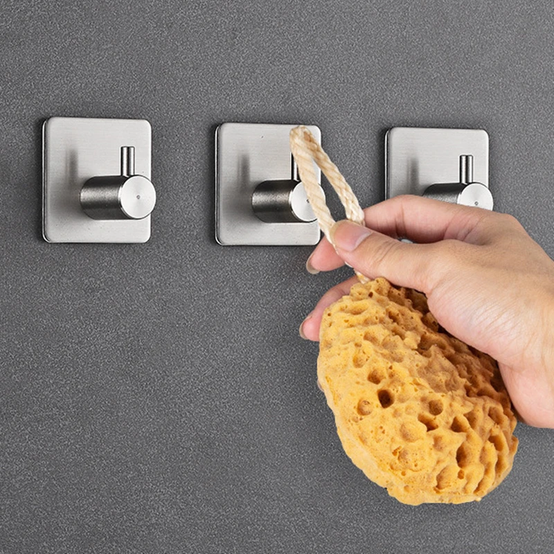 

SANJI Stainless steel Nordic Design Bathroom Robe Hook Kitchen Towel Hanger Finishing Matte Brush Wall Mounted Coat Hook