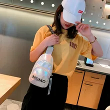 Желейная сумка, сумки через плечо, лазерная женская сумка на плечо, кожаная цепочка, мини квадратная сумка-мессенджер, с клапаном, водонепроницаемая, элегантная, Bolso#10