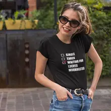 

Lucifer T-Shirt Waiting For Lucifer Morningstar T Shirt O Neck Short-Sleeve Women tshirt Cotton Trendy Purple Ladies Tee Shirt