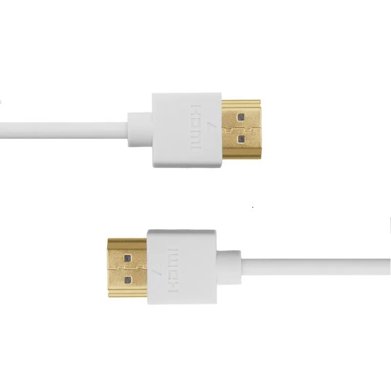 Ультра тонкий профиль Белый HDMI кабель 1 м 2 м 3 м 5 м 10 м высокая скорость с Ethernet Поддержка HDMI версии 1,4, 1.4a, 1,3 Совместимость