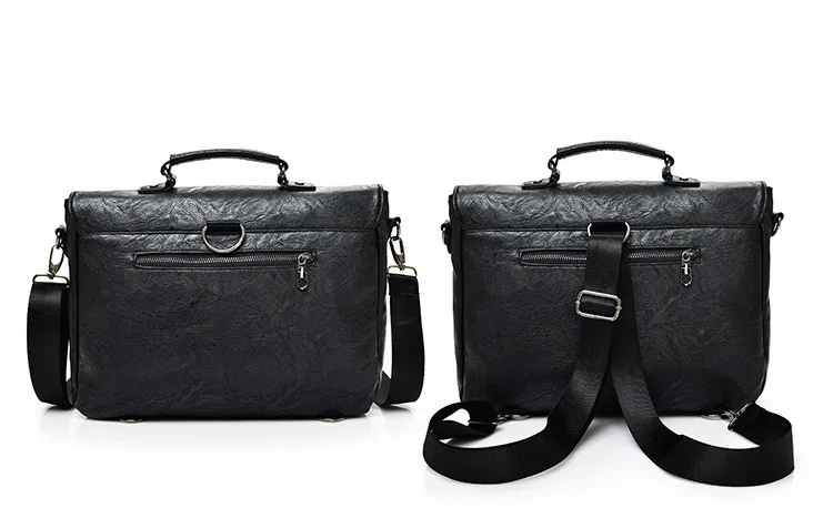 Мужской портфель высокого качества 14-15 "кожаная сумка для ноутбука Мужская большая емкость портфельная сумка деловая сумка-мессенджер