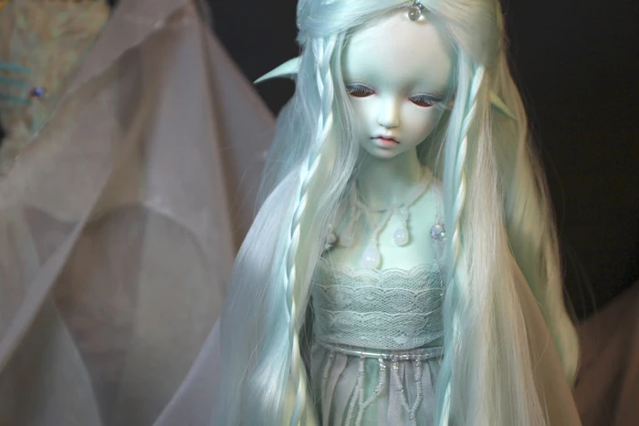 HeHeBJD Фэнтези коори(Юки)-Ледяной эльвесфри глаза Горячая bjd Размер 1/4