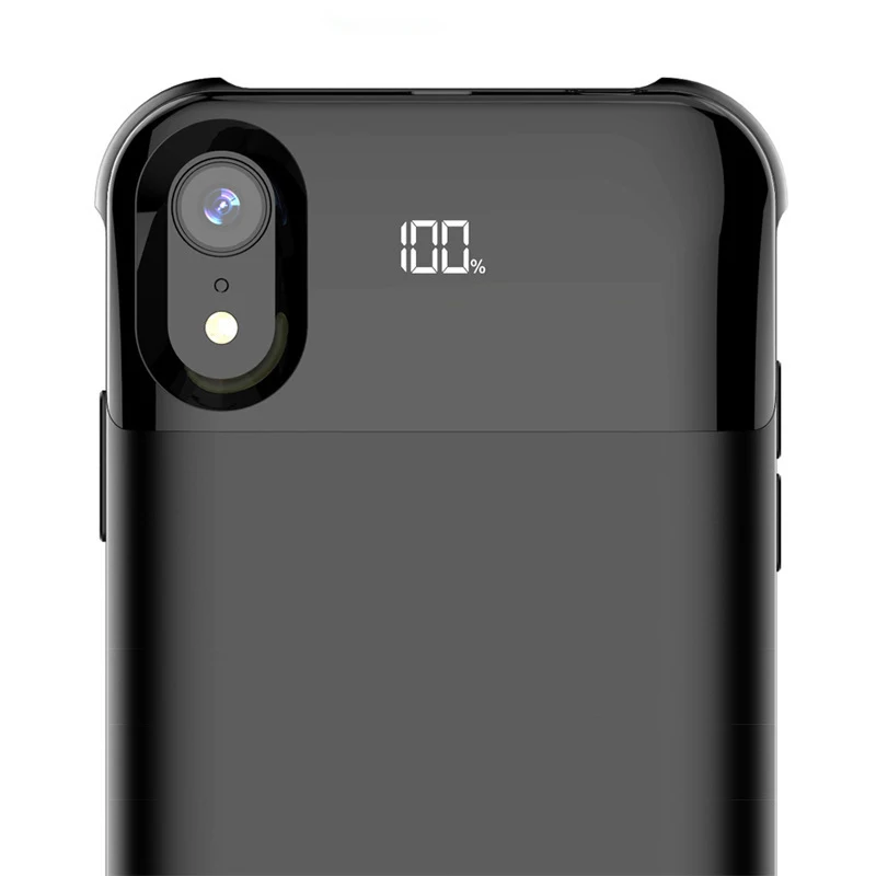 Чехлы для аккумуляторов для Iphone X XS XR XS аккумулятор Max Case power раздельное Беспроводное зарядное устройство чехол для зарядки умный цифровой дисплей