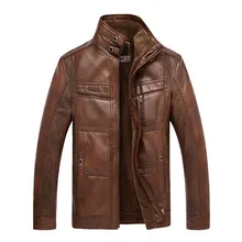 Фирменная новинка, мужская кожаная куртка, Мужская Толстая бархатная куртка из искусственной кожи, jaqueta couro, зимнее пальто, куртки, большие размеры, XXXL-4XL пальто
