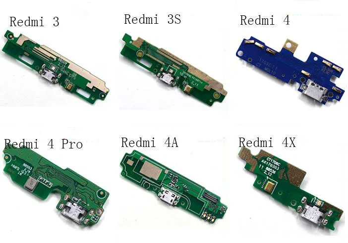 

USB Charging Dock Charging PCB Board Flex Cable For Xiaomi Redmi 4 4A 4X 3 3S