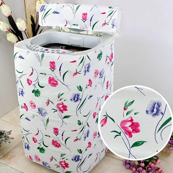 

Front Loading Washing Machine PVC Dustproof Cover Waterproof Case Washing Machine Protective Fabric 3 Type Zippered