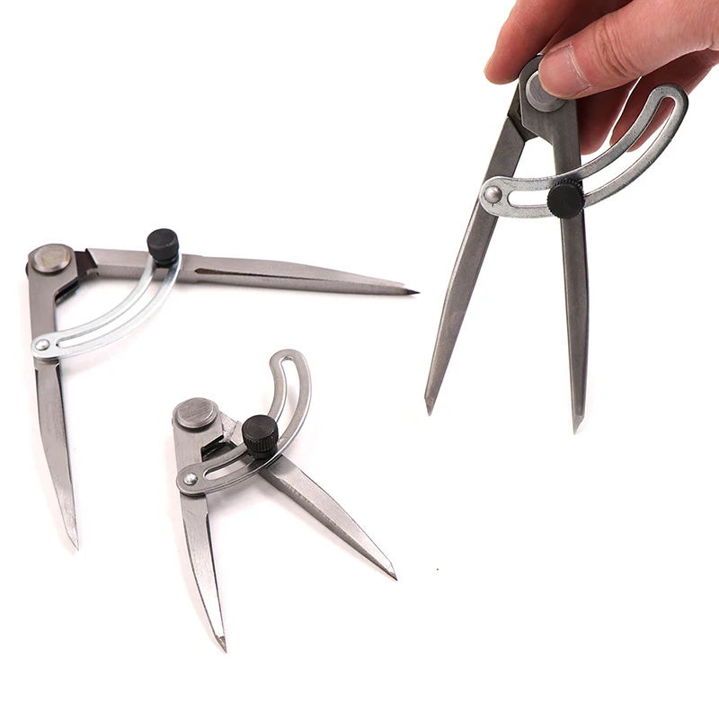 

Spacing Compass Adjustable Leather Craft Rotating Tool Scriber DIY Edge Creaser Stitch Sewing Leather Metal Craft Marking Tools