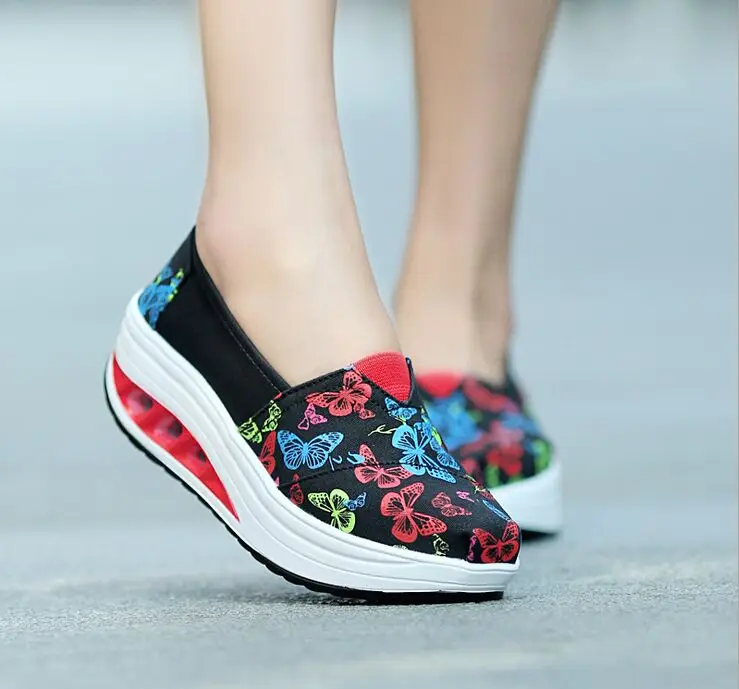 Женские парусиновые кроссовки повседневные дышащие на танкетке 2020|shoes for|shoes for