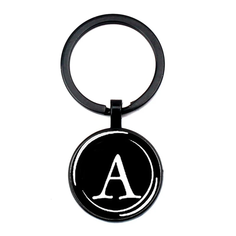 XKHLHJ 26 English alphabet keychain name first letter ABCD pendant key chain car wallet handbag men and women jewelry gift XKHLHJ 26 English alphabet keychain name first letter ABCD pendant key chain car wallet handbag men and women jewelry gift