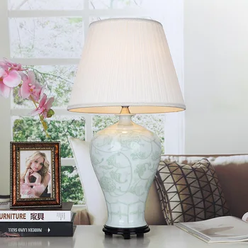

Art Chinese porcelain ceramic table lamp bedroom living room wedding table lamp Jingdezhen table lamp
