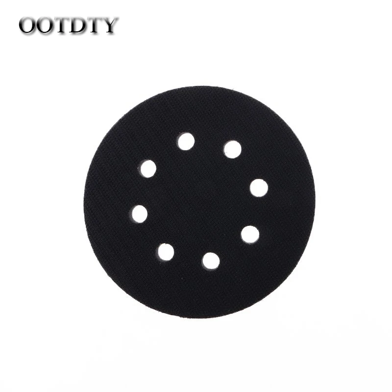 

OOTDTY 5 Inch(125mm) 8-Hole Soft Sponge Interface Pad for Sanding Pads and Hook&Loop Sanding Discs for Uneven Surface Polishing