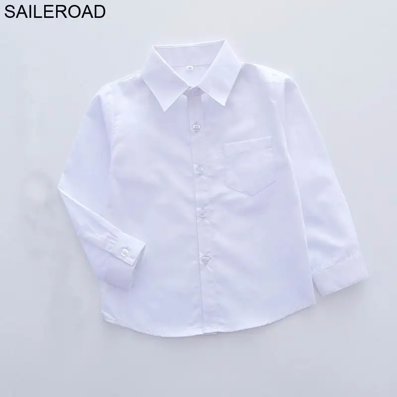 

SAILEROAD 3 to 10Years Blouse for Girls School Cotton a White Shirt for Boy Kids Shirts The School Clothes Casual Baby Shirts