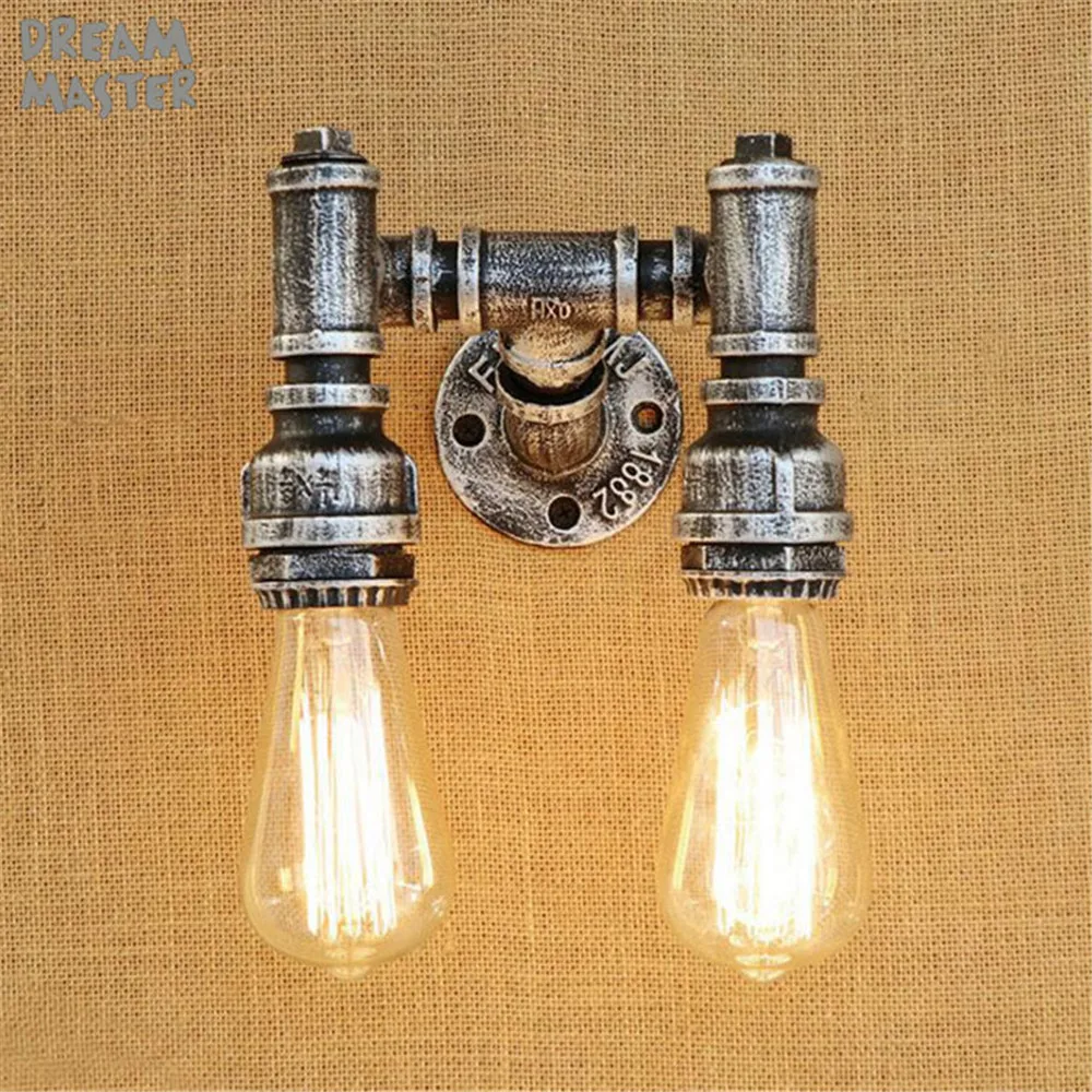 Industrial Wall Lamp American Retro Country Loft Style LED Lamps Antique rust Iron Wall Light for Bar Cafe Home Lighting Industrial Wall Lamp American Retro Country Loft Style LED Lamps Antique rust Iron Wall Light for Bar Cafe Home Lighting