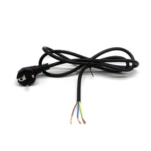 Электрический проводной кабель, шнур питания, штепсельная вилка европейского стандарта с 1,5 м, 1,8 м, 250 В, 18AWG и 3pin, стандартный штепсель, шнур питания, провод, электрический кабель