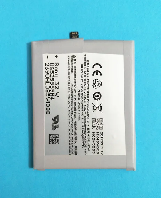 AZK 100% новый 3100 мАч BT40 Аккумулятор для Meizu MX4 M460 M461 запасная батарея + Бесплатная