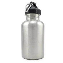 1 unid Nueva Llegada 2000 ml Tapón de Rosca de Acero Inoxidable de Boca Ancha Ciclismo Deportes Botella de Agua Potable