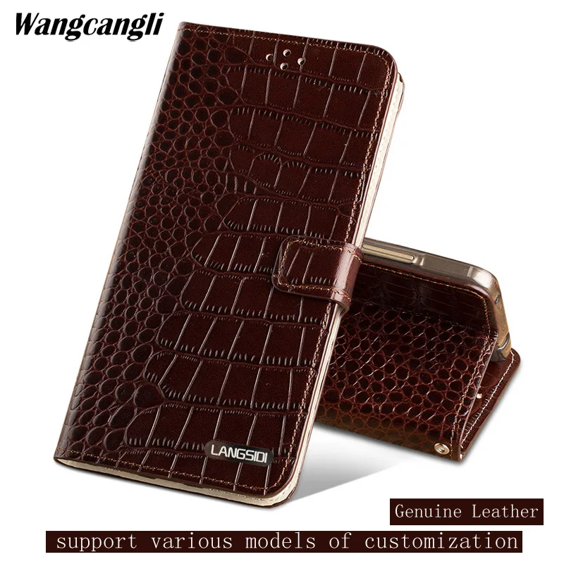 

phone case for Samsung galaxy 8 All Hand made Leather Clamshell buckle for samsung galaxy a5 2017 case Crocodile pattern