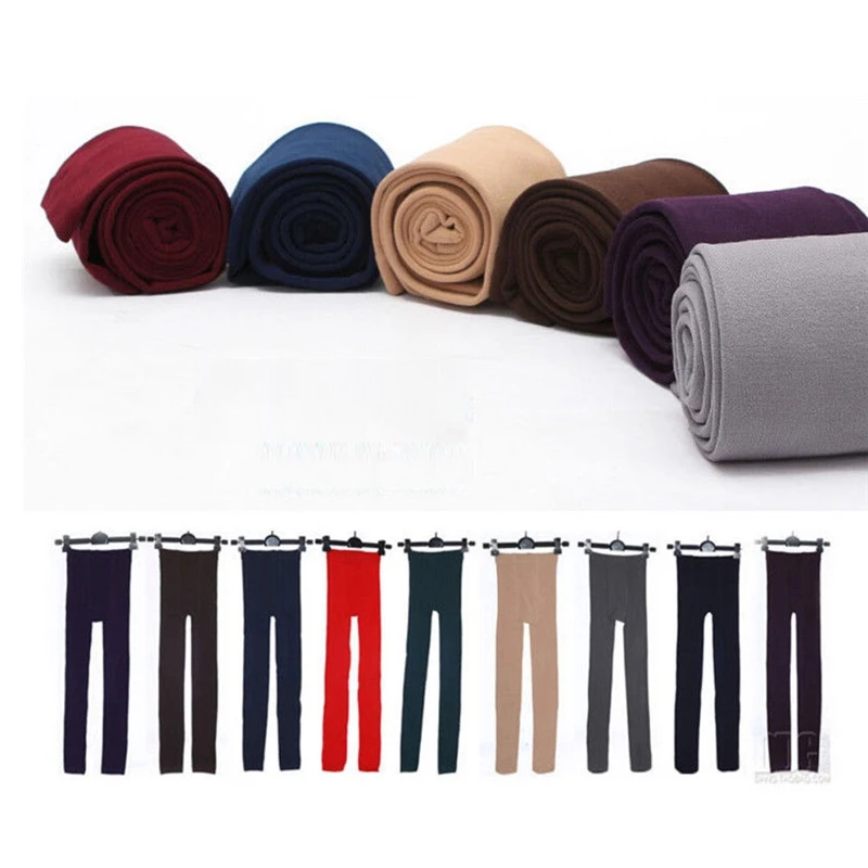 

New Women's Winter Warm Footless Tights Slim Stretch Tight panty-hose Skinny Pants Cotton pantihose Woman Femme