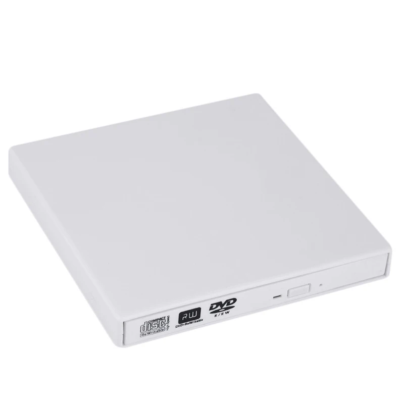 KuWfi USB 2,0 Внешний оптический DVD привод CD/DVD-RW горелка CD/DVD-rom Плеер ридер писатель Portatil для Windows PC