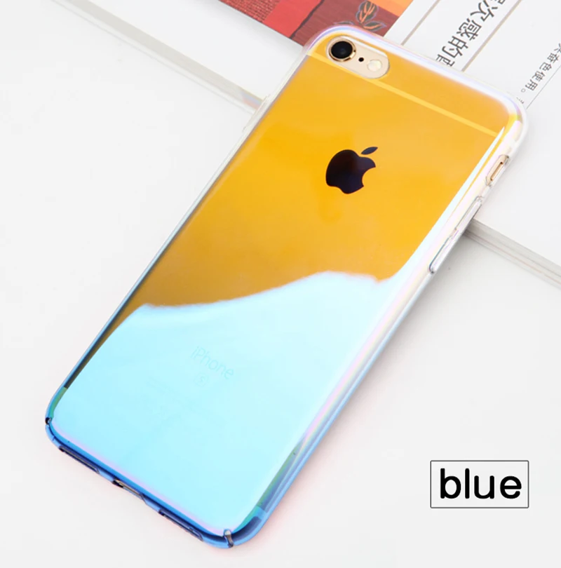 Чехол Boucho для телефона с градиентом Iphone X XS MAX XR 6 6s 7 8 Plus противоударные жесткие