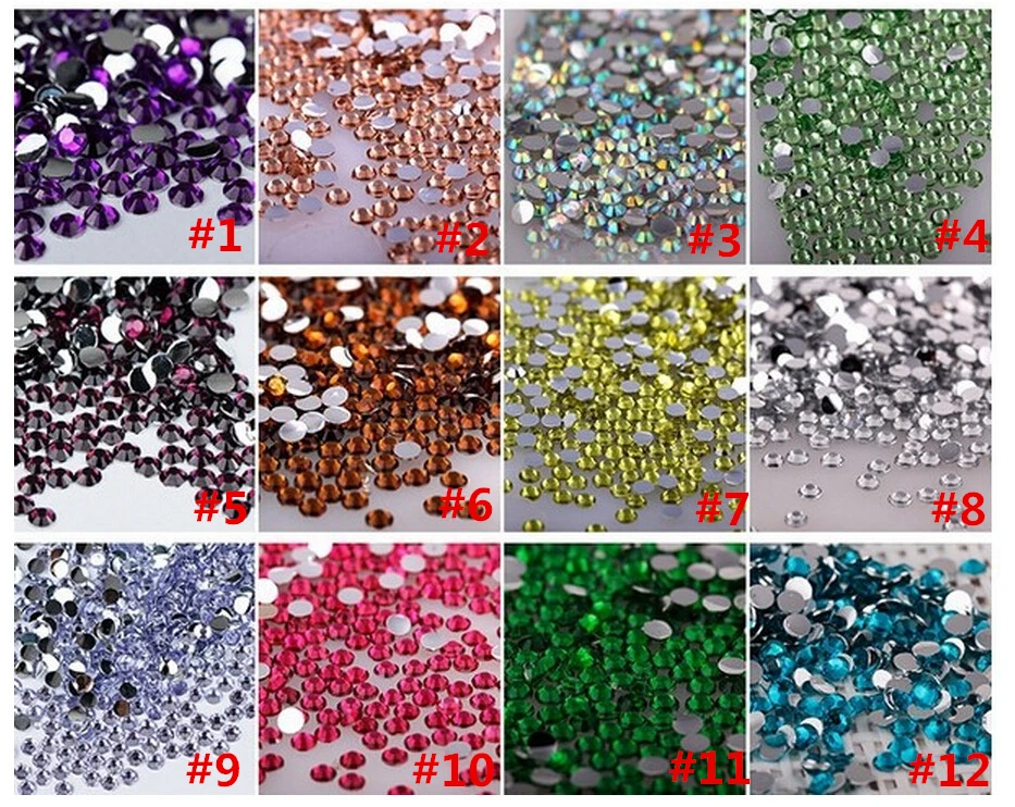 rhinestone color chart