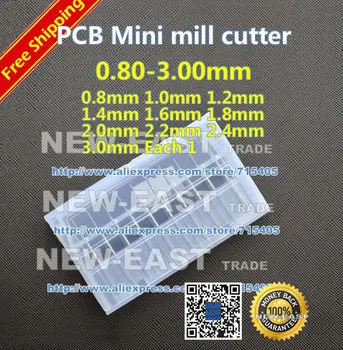 

Free Shipping 0.80-3.0mm(0.8mm 1.0mm 1.2mm 1.4mm 1.6mm 1.8mm 2.0mm 2.2mm 2.4mm 3.0mm Each 1PCS) PCB endmills cnc router tool
