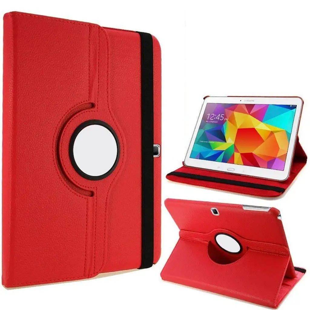 

Case for Samsung Galaxy Tab 4 T530 T531 T535 10.1, 360 Degree Rotating Flip Protective Solid PU Leather Tablet Cover for SM-T530