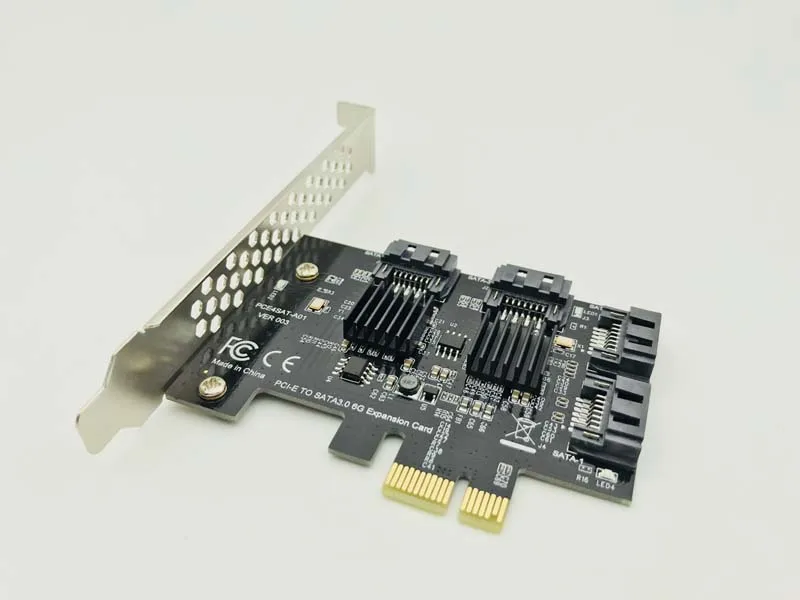 4 портовый адаптер SATA PCIE на PCI Express SATA3.0 6G плата расширения контроллера IPFS|Платы
