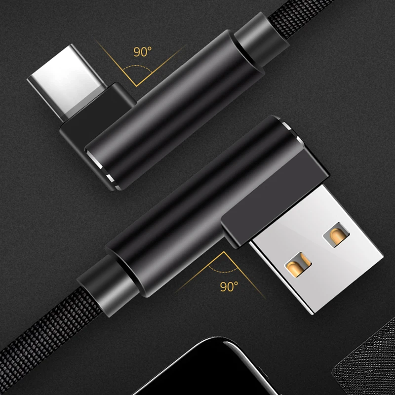 Suntaiho USB-Type C кабель 90 градусов локоть для huawei USB C зарядное устройство кабель для samsung LG для Oneplus данных Кабо Для Xiaomi 8 se