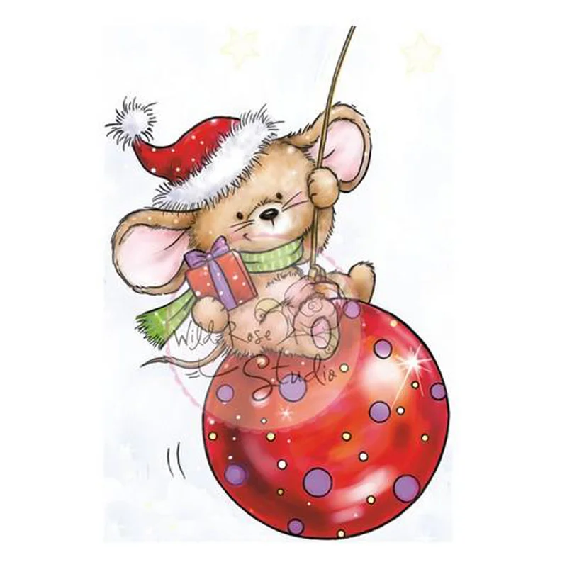 

Transparent Clear Silicone Stamp Set for DIY Scrapbooking/Photo Album Card Making Decorative Stamps Cute little mouse