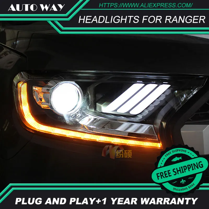 Buy Car Styling Head Lamp case for Ford Ranger 2013