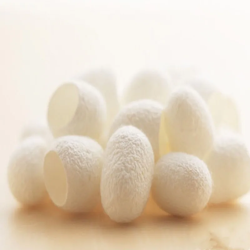 

10PCS Organic Natural Silk Cocoons Silkworm Balls Purifying Acne Whitening Exfoliating Scrub Blackhead Remover Facial Skin Care