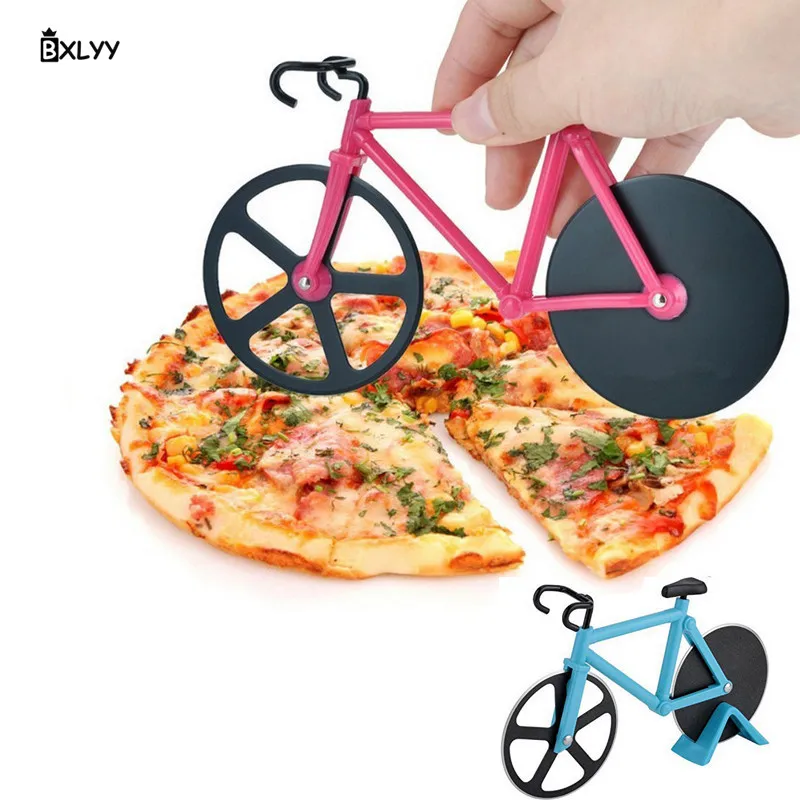 

BXLYY Sale Stainless Steel Pizza Knife Two-wheel Bicycle Shape Pizza Cutting Knife Pizza Tool DIY Home Decoration Accessories.8z