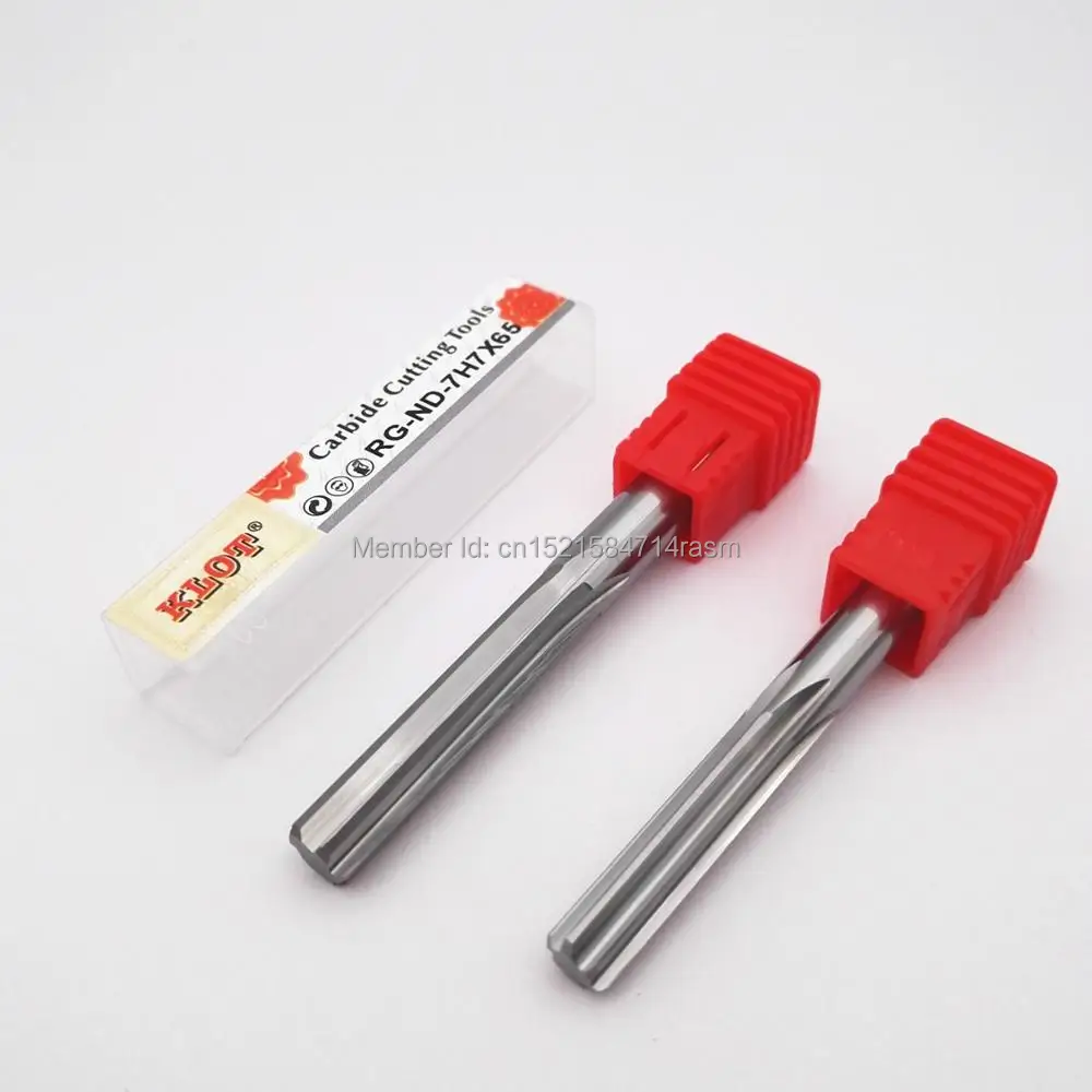 

KLOT Solid Carbide Chucking Machine Reamer 3mm-12mm H7 Straight Flute HRC55