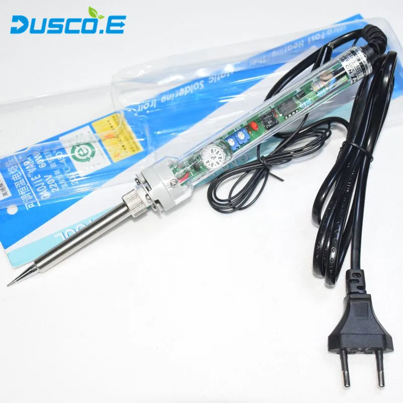 

Hot EU Plug High quality 907 AC 220V-240V 60W Adjustable Constant Temperature Lead-free Internal Heating Electric Soldering Iron