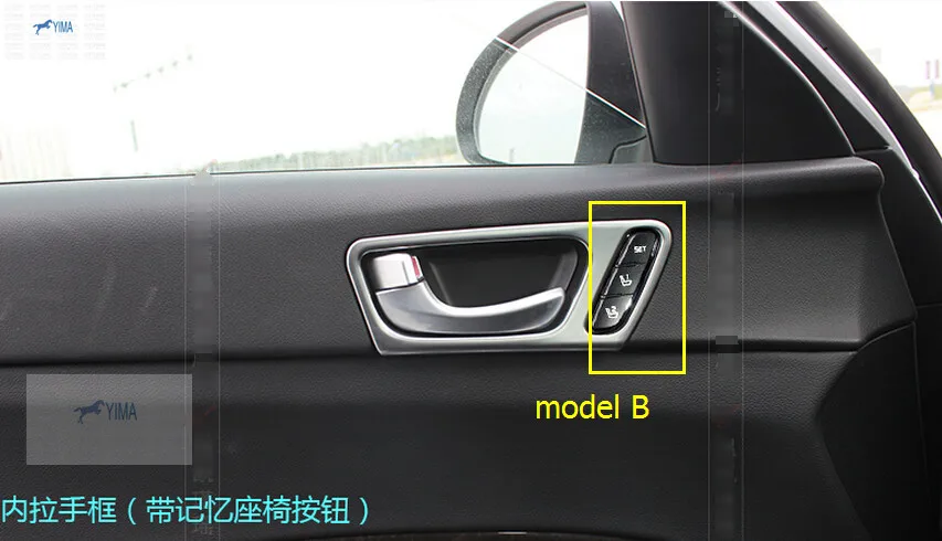 interior 4 Pcs For KIA Optima K5 2016 ABS Inner Door Handle Bowl Cover Trim