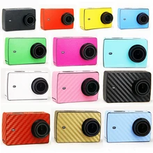 Для Xiaomi 4 K Sport камеры стикер Сяо Yi аксессуары для Xiaomi Yi 2 Cam имитация кожи углеродного волокна Protector чехол