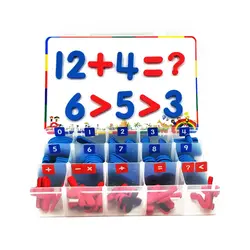 Цифры буквы рисунок символический паззл магнитная наклейка с плинтусом дошкольные учебный комплект Детские развивающие игрушки