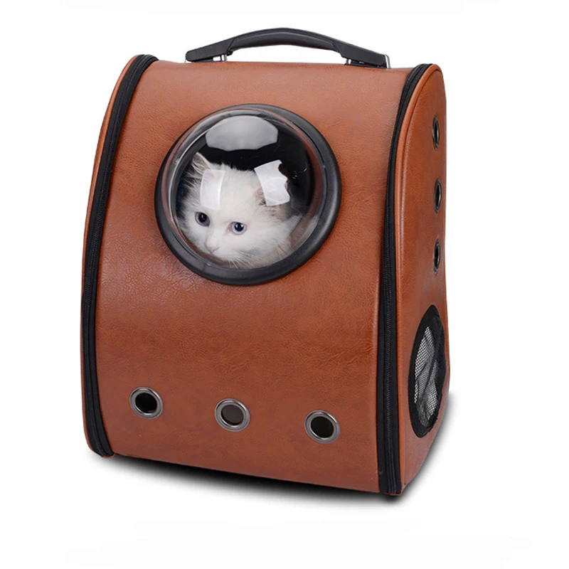 QMJHVX Pet Cat Рюкзак кошка собака перевозчики дорожная сумка космический рюкзак капсулы дышащая уличная дорожная сумка переносная сумка рюкзак