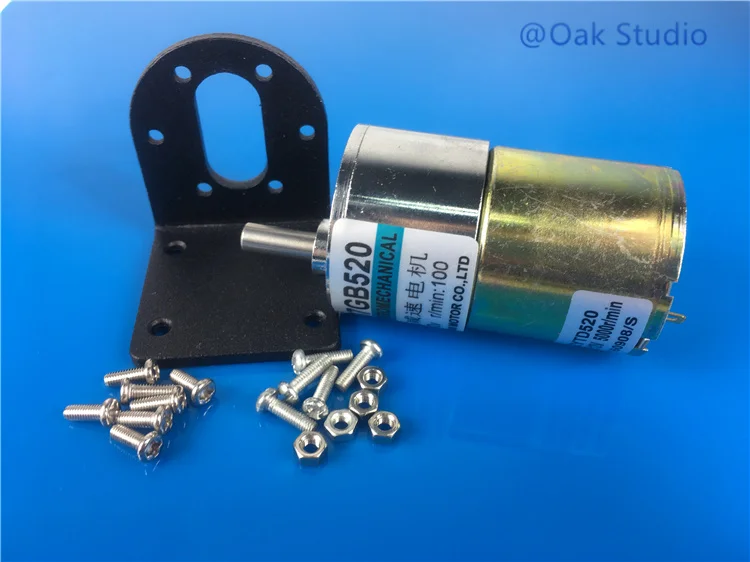 Buy 37 DC Motor and Bracket / Holder, 12V DC Motor,L