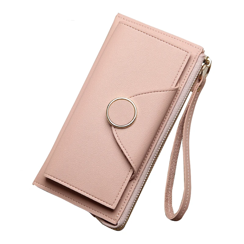 Women Wallet Leather Card Coin Holder font b Money b font font b Clip b font