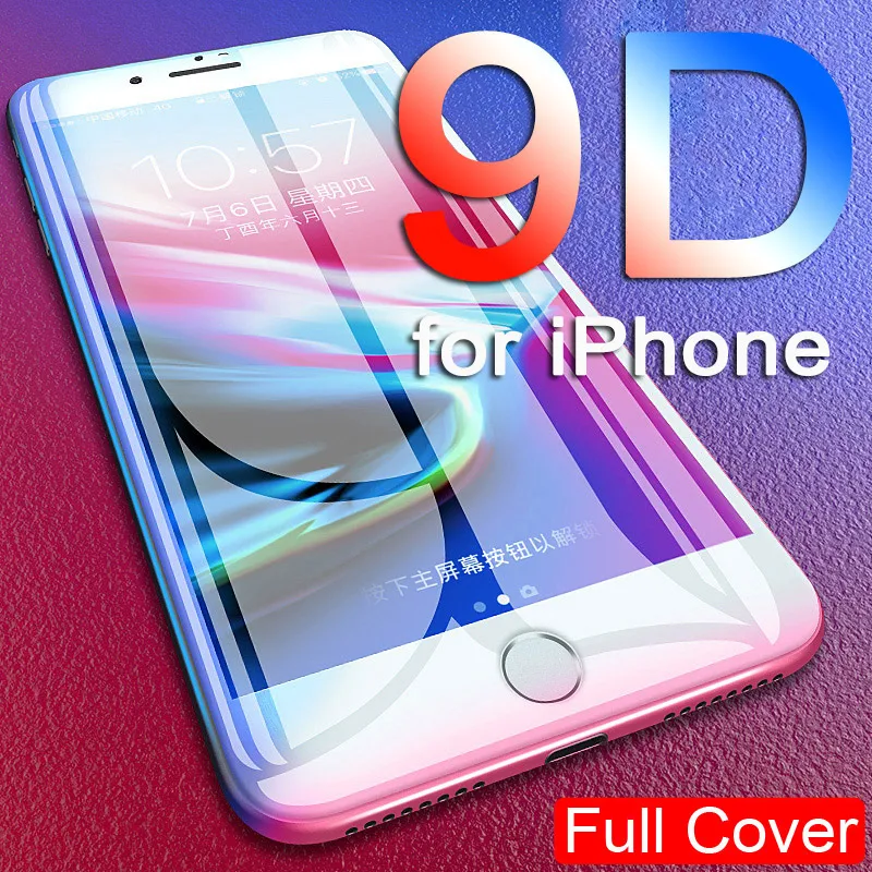 2018 Новый 9D для iphonex xr xs xsmax изогнутые сплошная полноэкранная закаленная Защитная