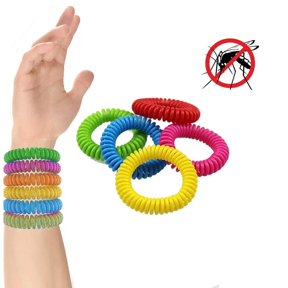 

10Pcs/Set Mosquito Insect Repellent Wrist Band Bracelets Random Color 55 XR-Hot