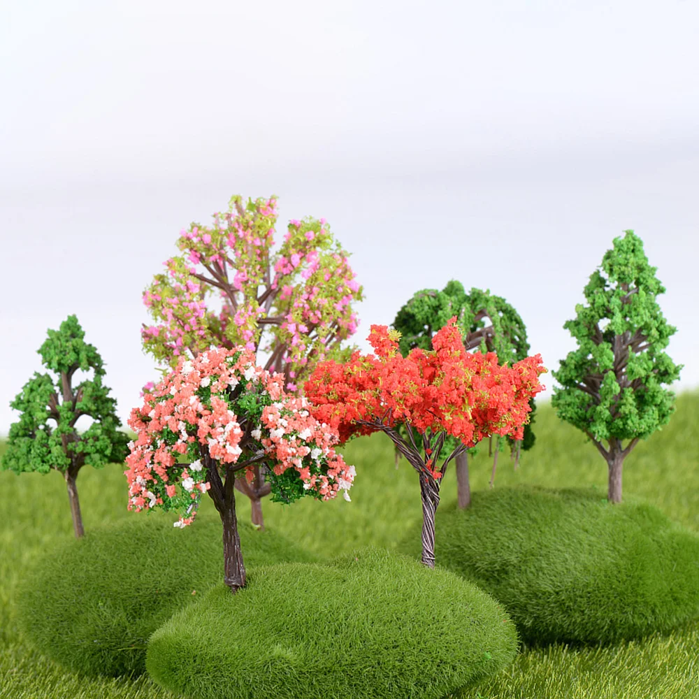 

Mini Tree Fairy Garden Decor Miniatures Micro Landscape Resin Crafts Bonsai Figurine Garden Terrarium Accessories Home Decor