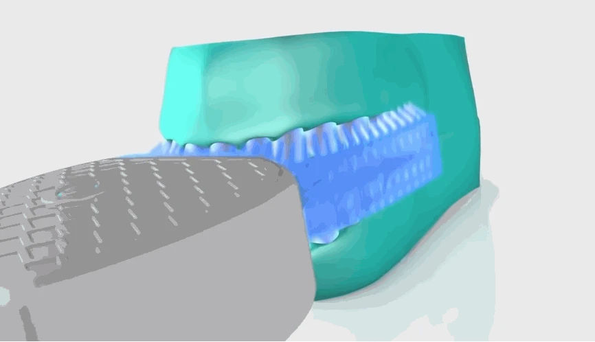 Автоматическая звуковая электрическая зубная щетка 360 градусов интеллектуальная u-образная 4 режима зубная щетка usb зарядка отбеливание зубов синий светильник