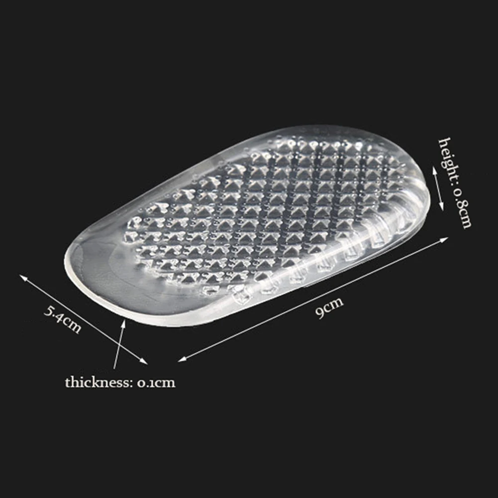 Новинка 2019, утолщенные гелевые стельки для обуви на высоком каблуке, защита от износа, Невидимый Прозрачный каблук, амортизатор, вставки